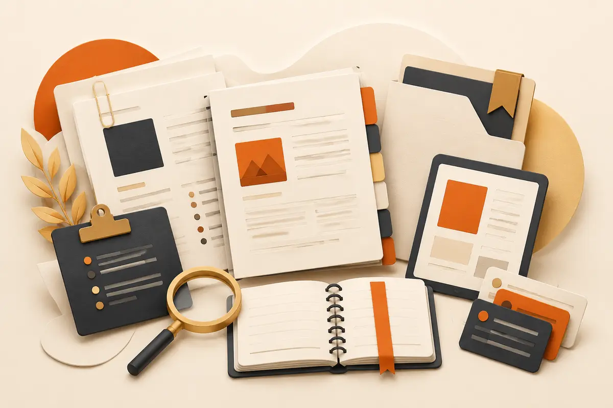 Academic samples, citation guides and organised study resources